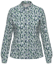All Over Print Blouse - Green