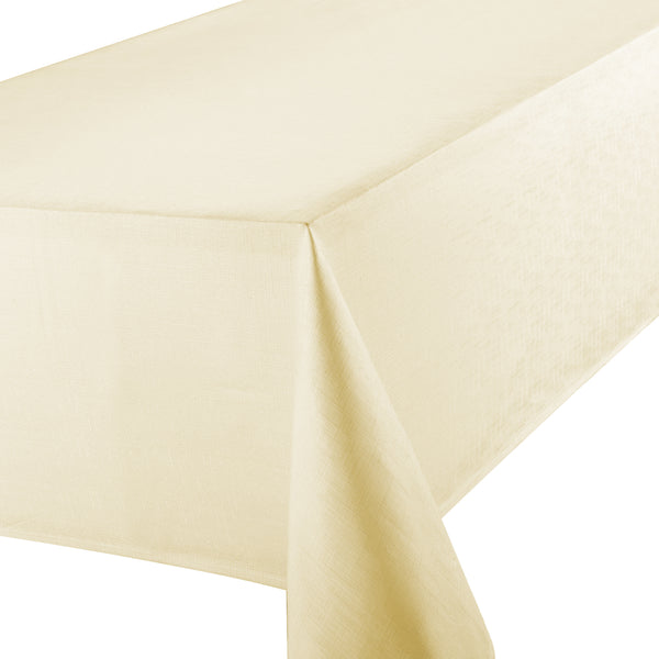 Linen Look Tablecloth 70" x 108" - Cream