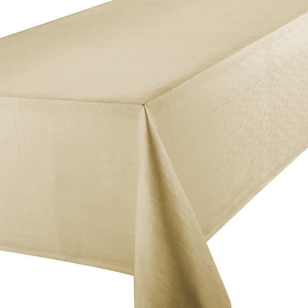 Linen Look Round 69cm Tablecloth - Latte
