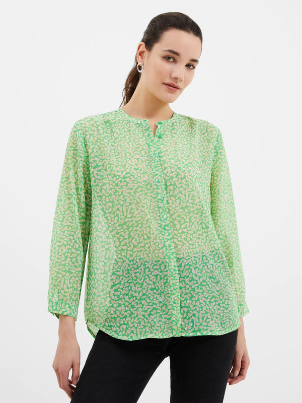 Cadie Crinkle Shirt - Poise Green
