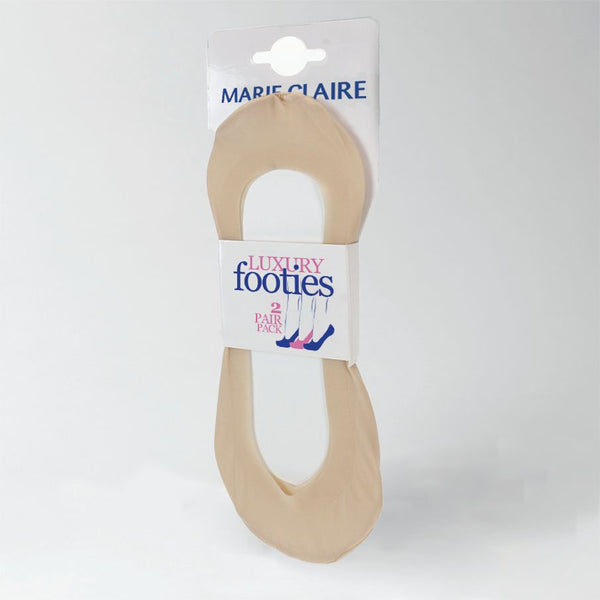 Marie Claire Laser Cut Bonded Footsie - Natural