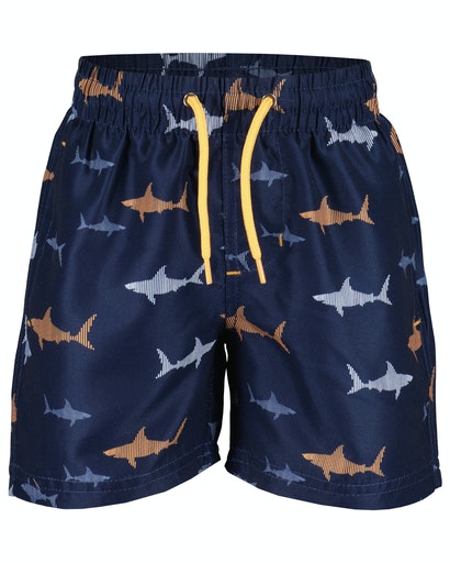 Boys Shark Swim Shorts - Navy