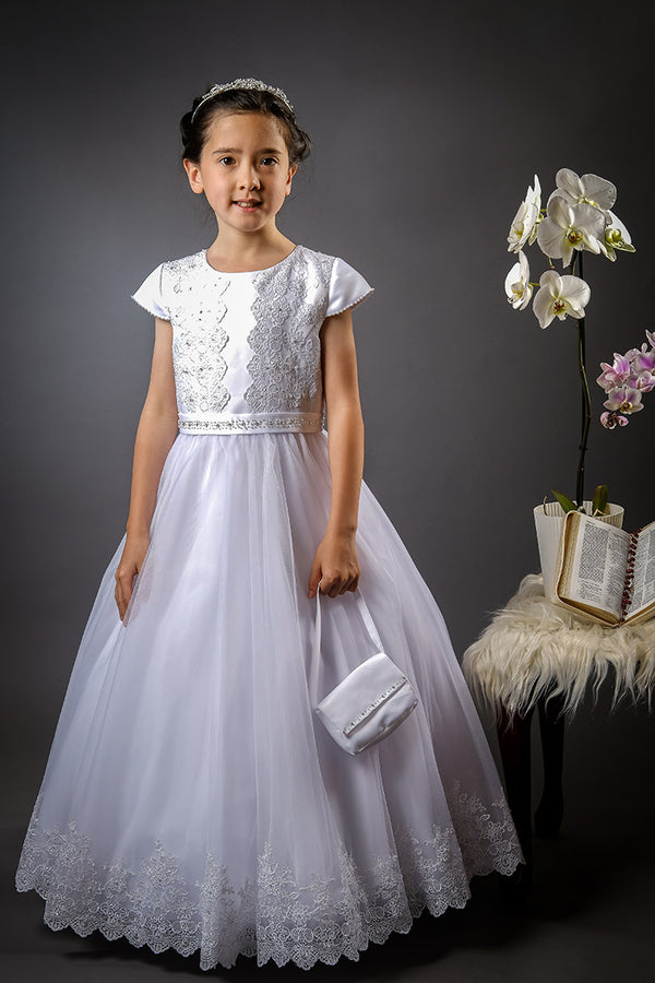 Lola Communion Dress - White