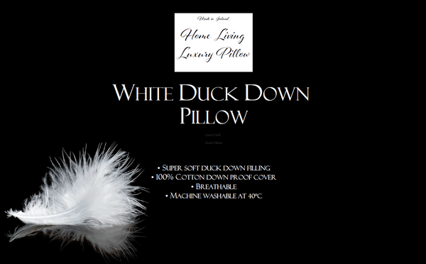White Duck Down Pillow