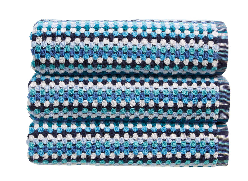 Carnaby Stripe Towel - Blue