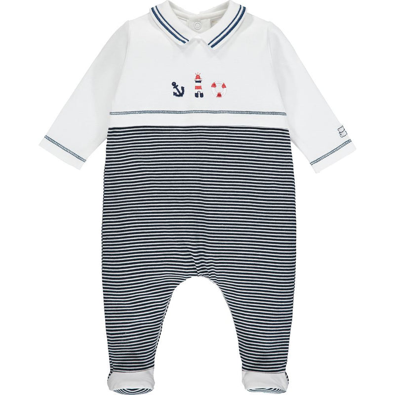 All In One Babygrow - Pale Blue