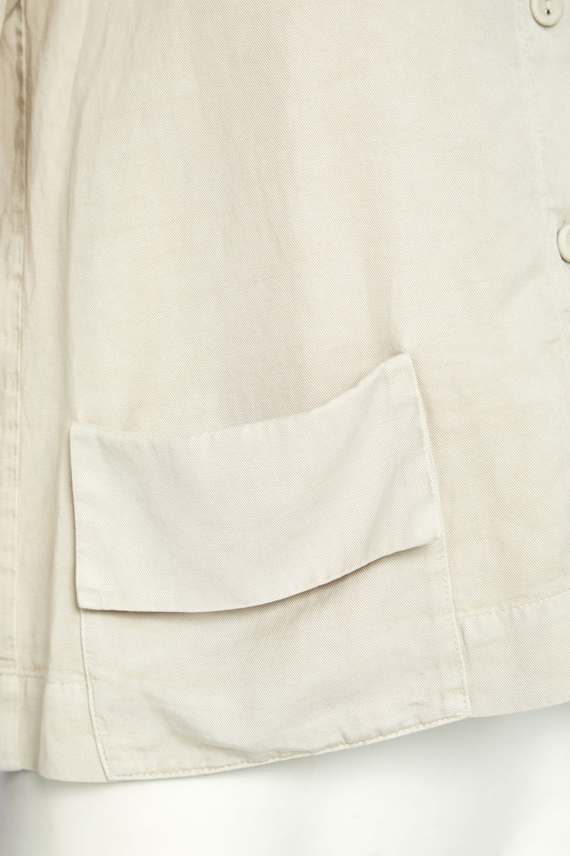 Fold Pocket Short Jacket - Stone