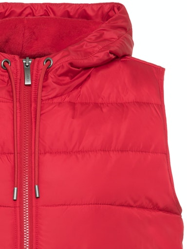 Sleeveless Jersey Jacket - Red