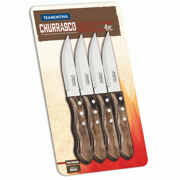 Churrasco 4 Piece Jumbo Steak Knife Set