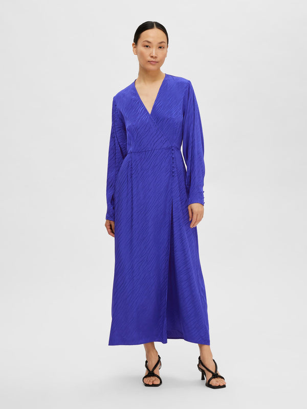 Abienne Wrap Dress - Royal Blue