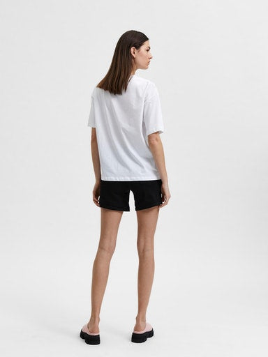 Manda Short Sleeve Printed T-Shirt - Bright White