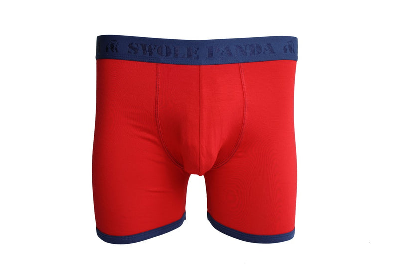 Bamboo Boxer - Red Blue Band