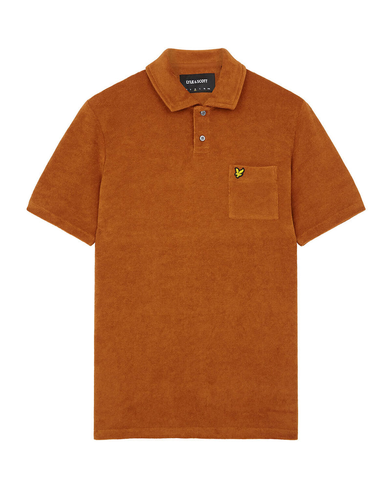 Boucle Polo Shirt - Cider Brown