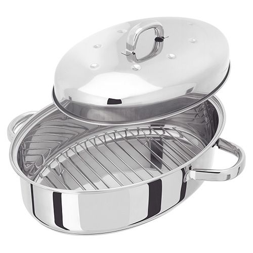 32cm Stainless Steel High Oval Roaster