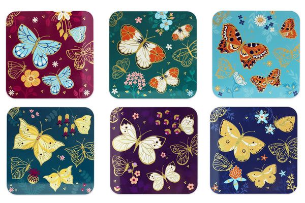 Butterfly Set Of 6 Coasters