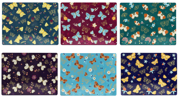 Butterfly Set Of 6 Placemats