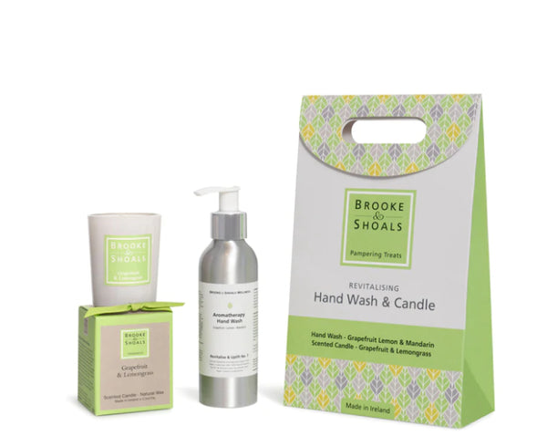 Wellness Pampering Set - Revitalising Hand Wash & Candle