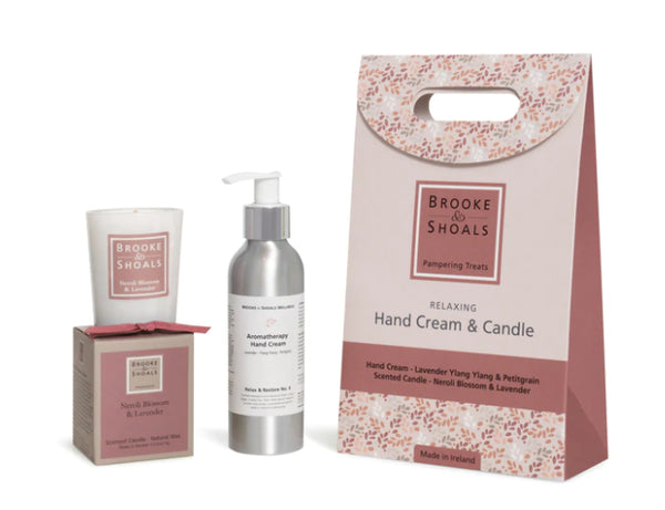 Wellness Pampering Set - Relaxing Hand Cream & Candle