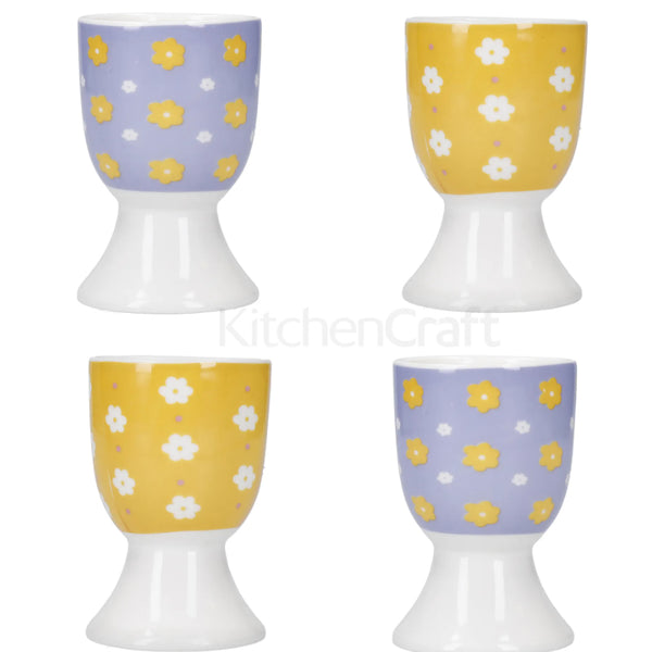 Soleada Set of 4 Floral Egg Cups