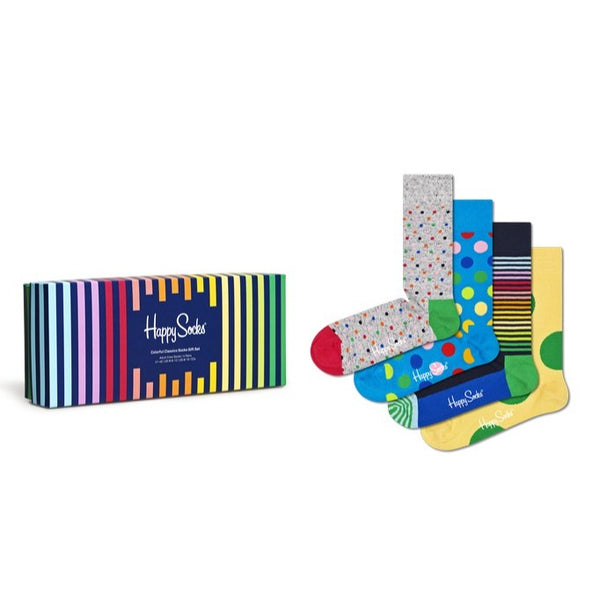 4 Pack Colorful Classics Socks - Multi