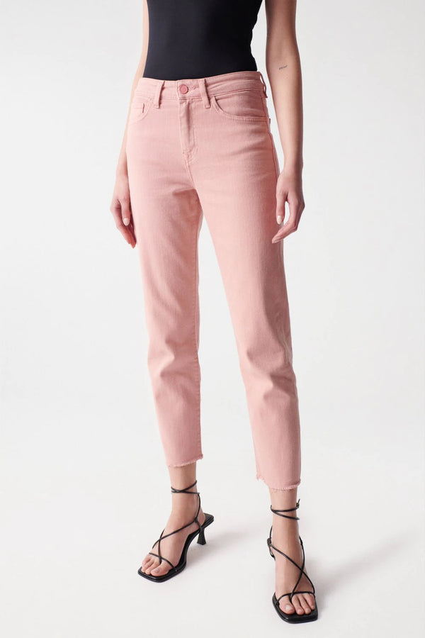 Cropped Slim True Jeans - Pink