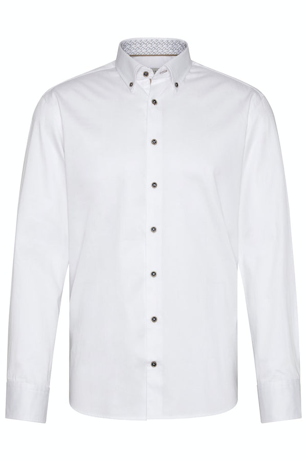 Long Sleeve Casual Shirt - White