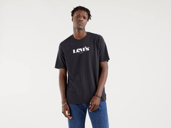 Levis Short Sleeve Relaxed Fit T-shirt - Caviar