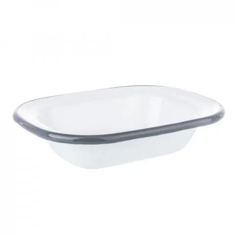 16cm Enamel Rectangular Pie Dish