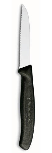 Victorinox Classic Serrated Paring Knife 8cm - Black