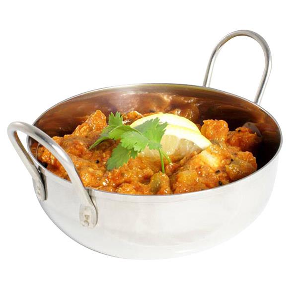 13cm Stainless Steel Balti Dish