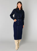 Blythe Dot Shirt - Dark Navy