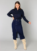 Blythe Dot Shirt - Dark Navy