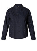 Blythe Dot Shirt - Dark Navy