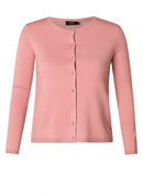 Bobbi Button Cardigan - Dark Rose