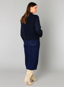 Brenda Sleeveless Cardigan - Dark Navy