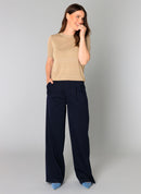 Benjamine Button Shoulder T-Shirt - Dark Sand