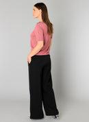 Benjamine Button Shoulder T-Shirt - Dark Rose