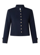 Ilse Button Dress Jacket - Navy