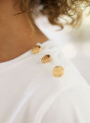 Iliada Button Detail T-Shirt - Off White