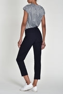 Bella Turn Up 3/4 Length Trouser - Navy