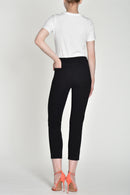 Bella TurnUp 3/4 Len Trouser - Black