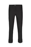 Bella TurnUp 3/4 Len Trouser - Black