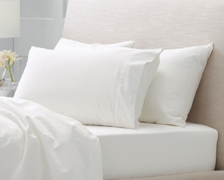 1000TC Cotton Sateen Pillowcase Pair - Snow