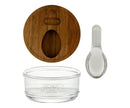 Glass Salt Pot With Integrated Spoon