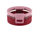 On The Go 700ml Glass Lunch Bowl-Pink/Burgundy