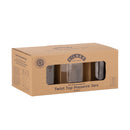 Set 6 Hexagonal 500ml Twist Top Jars