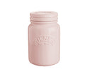 Ceramic Push Top Dusty Pink Jar 0.6 Litre