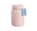 Ceramic Push Top Dusty Pink Jar 0.6 Litre