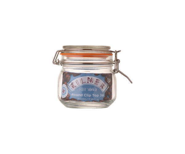 Clip Top Round Jar 0.5 Litre