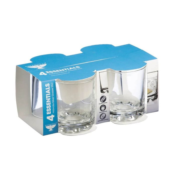 Essentials Hobnobs Set Of 4 Mixer Glasses